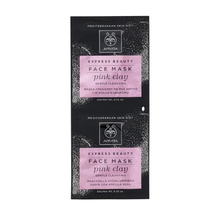 APIVITA Gezichtsmasker Voor Zachte Reiniging Met Roze Klei 2x8ml