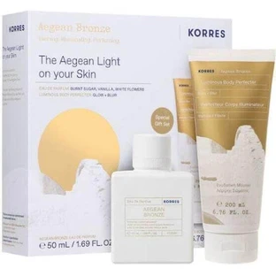 KORRES Aegean Bronze Eau De Parfum 50ml + Aegean Bronze Luminous Body Perfecter Moisturizing Body Mousse 200ml