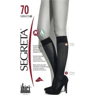 SEGRETA Classic 00114 Calcetines Bajos de Rodilla 70 Den 11/14 mmHg Beige