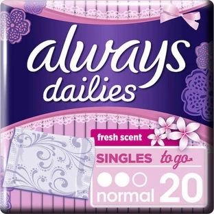 ALWAYS Dailies To Go Normal Fresh Daily Use 20 Stück