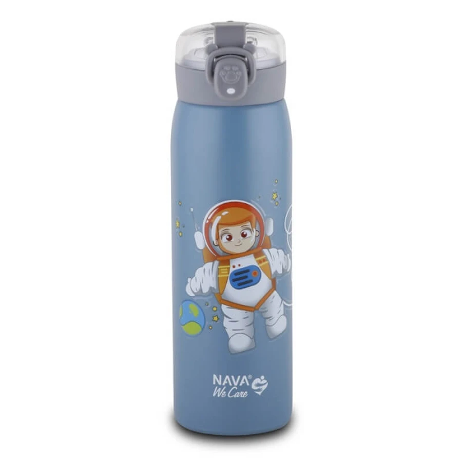 NAVA Thermosflasche aus Edelstahl We Care in blauer Farbe 500ml (10-110-011)