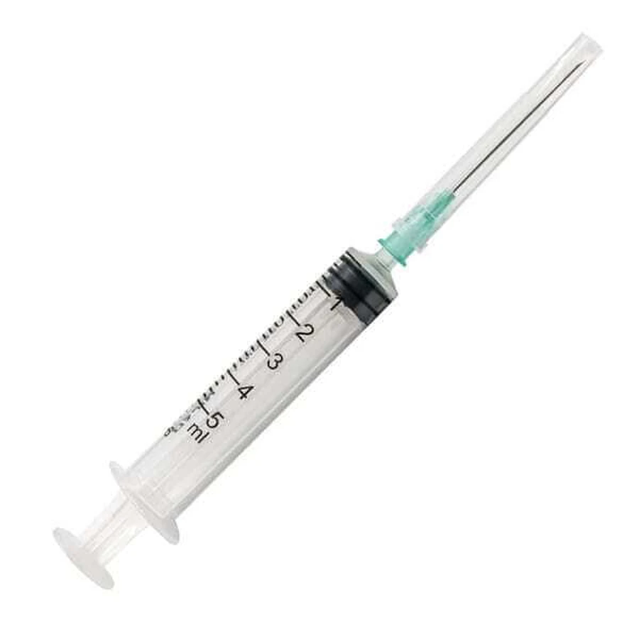 NIPRO Jeringa Jeringa Con Aguja 5ml 21G 100 Piezas