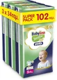 BABYLINO Pantalones Algodón Suave No5 Para 10-16kg (3 Paquetes de 34 piezas) 102 piezas