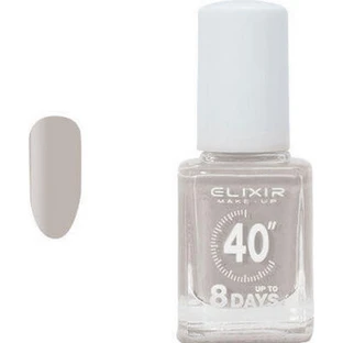 ELIXIR 40″ Tot 8 Dagen Glans Langhoudende Nagellak Sneldrogend Grijs 73 13ml