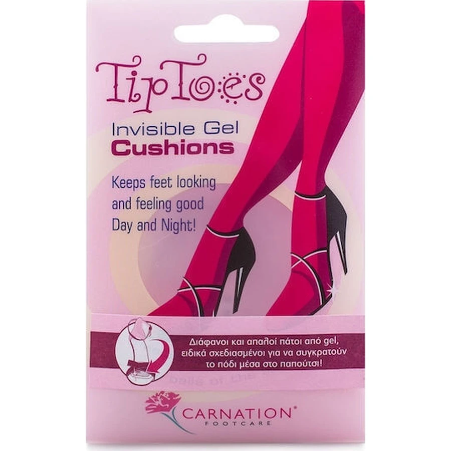 CARNATION TipToes Plantillas Metatarsales Invisibles de Gel para columpios 2 piezas
