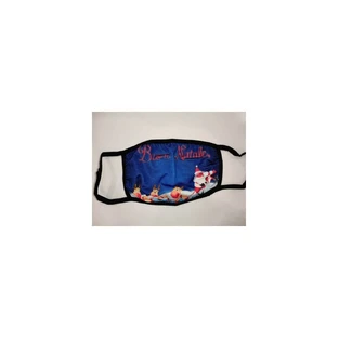 ROYALTY Fabric Mask Children's X-Mas Edition Blue Buon Natale x1