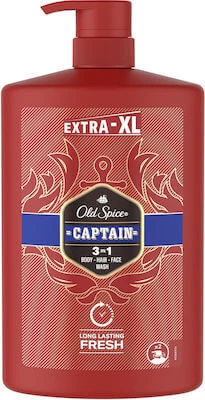 OLD SPICE Captain Shower Gel & Shampoo for Men 1000ml