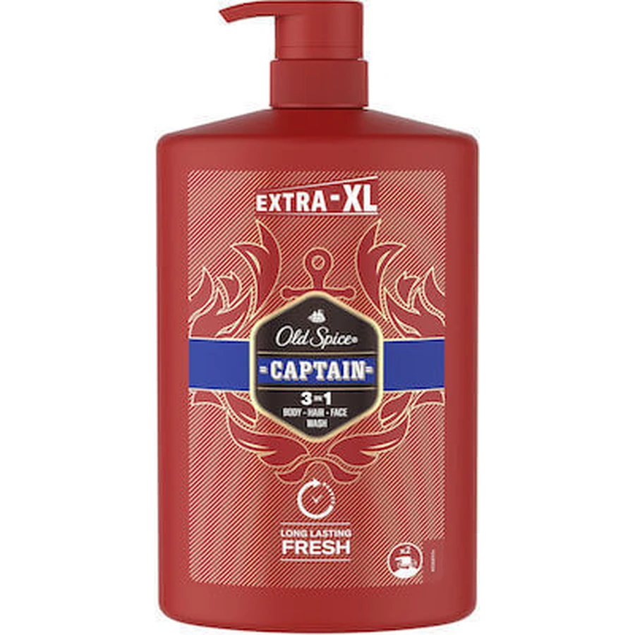 OLD SPICE Captain Shower Gel & Shampoo for Men 1000ml
