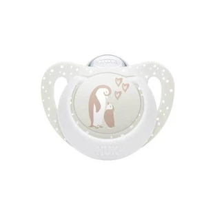 Sucette en silicone NUK First Choice pour 0-6 mois, avec pochette