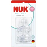 NUK First Choice Silikonsauger XL für 6+ Monate 2 Stück