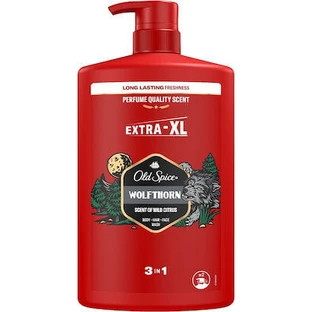 OLD SPICE Wolfsdorn 3in1 Dusch- & Shampoo-Gel Männer-Duschgel Shampoo für Körper, Haare & Gesicht 1000ml