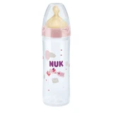 NUK New Classic Kunststoff-Flasche mit Gummi-Sauger von 6-18 Monaten 250ml in verschiedenen Farben - Pink