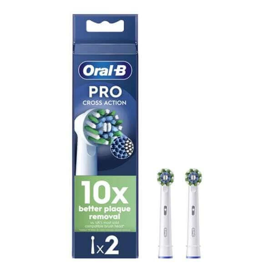ORAL B Pro CrossAction vervangende elektrische opzetborstels 2 stuks