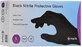 HOLIK Nitrile gloves without powder in black color 100 pieces