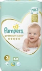 PAMPERS Baby Diapers Premium Care No.3 6-10Kg 60 Pieces Jumbo Pack
