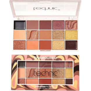 TECHNIC Paleta de sombras de ojos de pigmentos prensados con 15 sombras de ojos en gel
