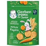 GERBER Biologisch Voor Junior Graan Crackers met Wortel Vanaf 12 maanden 100g