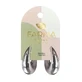 ORION Farma Bijoux Pendientes Hipoalergénicos Pendientes Ovalados Grandes de Plata