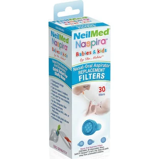 SINUS Naspira Bebés y Niños Descongestionante Nasal Recambios Para Bebés y Niños 30 Piezas