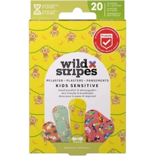 AMBITAS Wilde Strepen Jungle Vibe Kinderstickers Veelkleurig In 3 Maten 20 Stuks