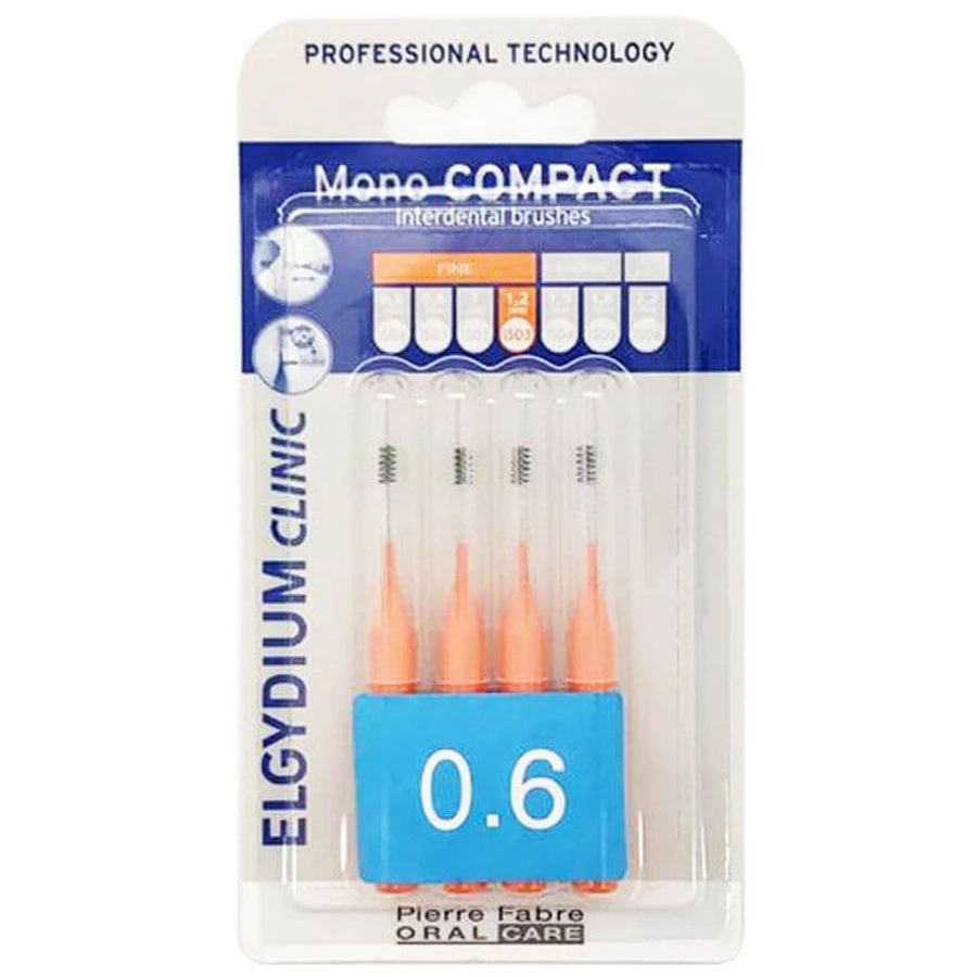 ELGYDIUM Interdentale ragers Clinic Mono Compact 0.6mm x4