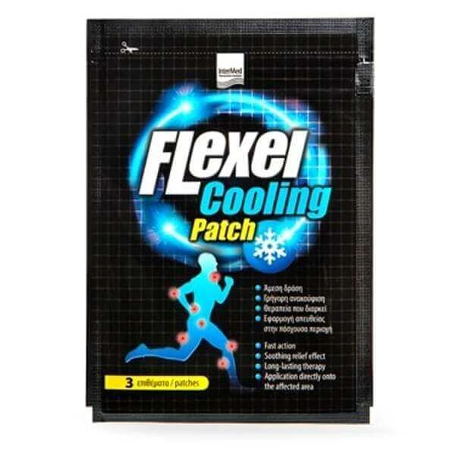 FLEXEL Cooling Patch Selbstklebende Pflaster, 3 Stück