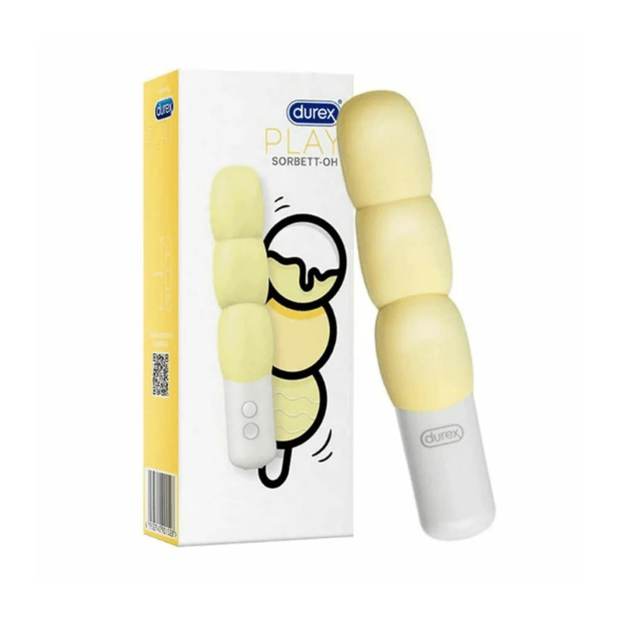 DUREX Play Sorbett OH Vibrateur en silicone étanche Design spécial avec 8 modes de vibration différents