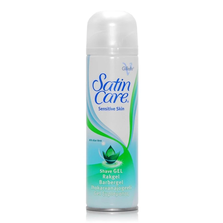 GILLETTE Satin Care Sensitive Skin Shaving Gel with Aloe for Sensitive Skin 200ml