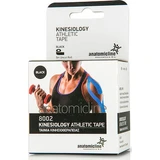 TAPE Linea anatomica Nastro kinesiologico per atletica in colore nero, 5cm x 5m