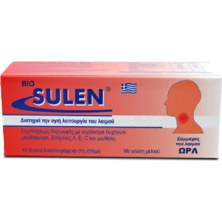 MEDICHROM Bio Sulen Honing Pastilles voor Ontsteking van de Mond- en Keelholte 42 Tabletten