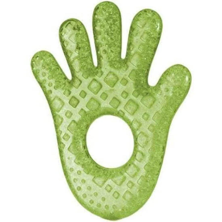 MUNCHKIN Fun Ice Chewy Beißring Chewable 0m+ In Handform 3 Farben - Grün