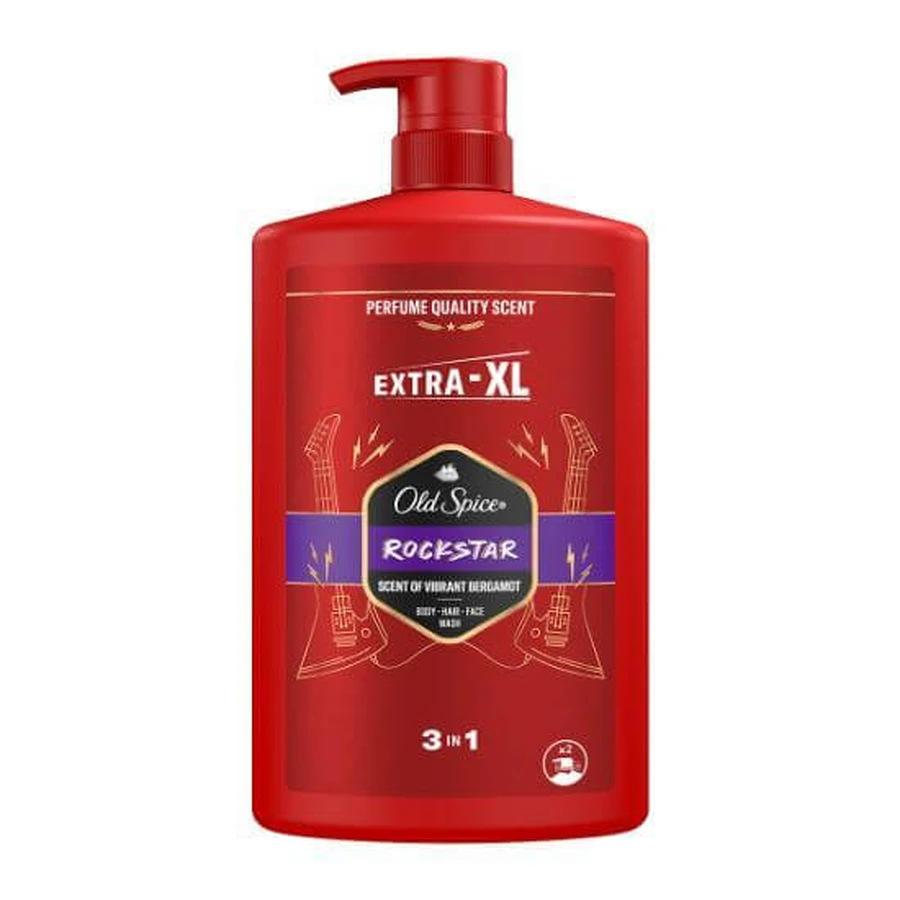 OLD SPICE Shower Gel Rockstar Shower Gel & Shampoo For Men 1000ml