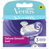GILLETTE Deluxe Smooth Swirl Heads Replacement Heads with 5 blades 3 pieces