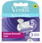 GILLETTE Deluxe Smooth Swirl Ersatzköpfe mit 5 Klingen 3 Stück