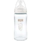 Biberon en verre NUK First Choice avec tétine en silicone et indicateur de contrôle de la température pour les 3 mois et plus, 240 ml