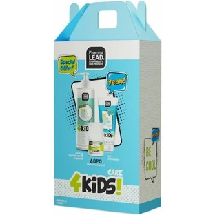 PHARMALEAD Promo 4Kids Bubble Fun 2 En 1 Champú y Gel de Ducha 500ml & Acondicionador de Cabello Sedoso para Peinar Fácil 150ml & Desodorante Cremoso Roll-on Hurry Up 3pcs