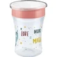NUK Family Love Magic beker met lip en deksel 8m+, 230ml - Oranje