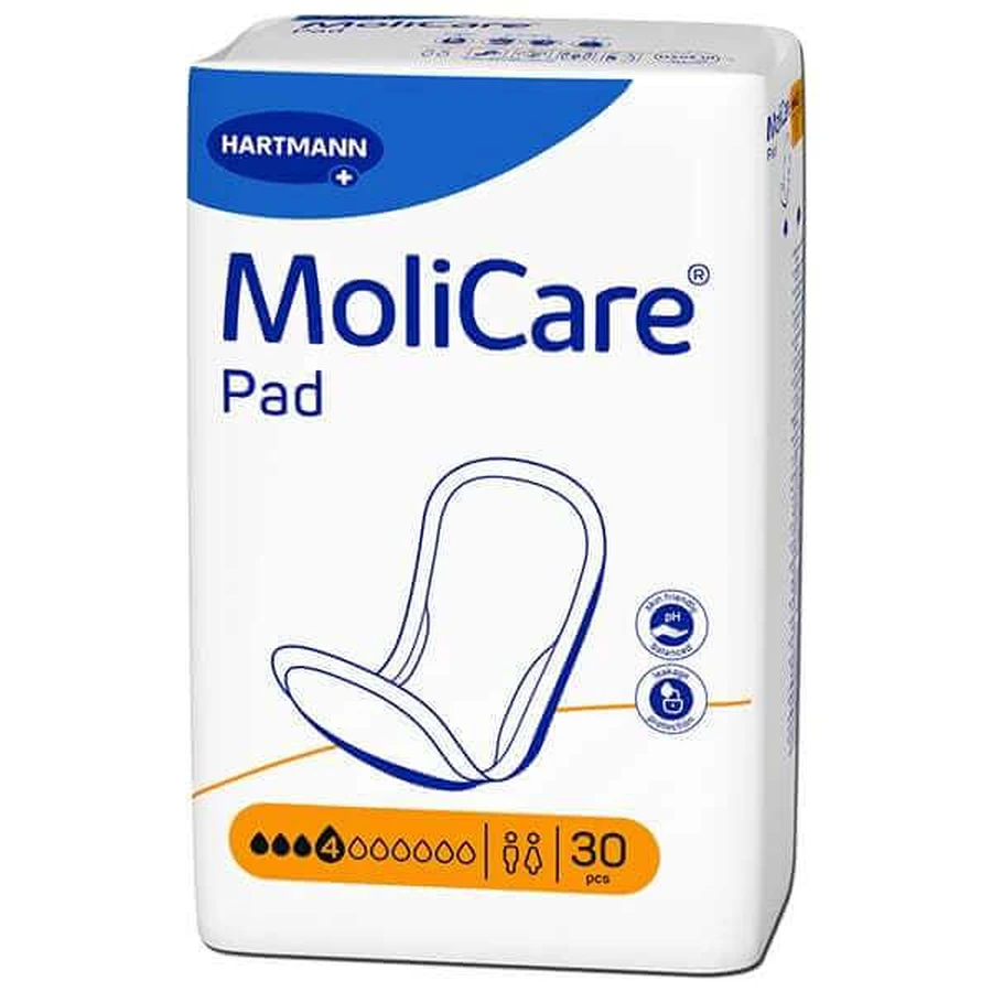MOLICARE Pad Lichtgewicht Retentie Pads 4 Druppels 30 Stuks