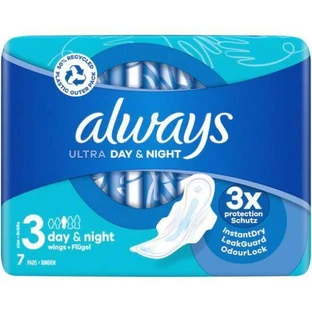 ALWAYS Ultra Day Super Extra Binden mit Flügeln Größe 3, 7 Stück