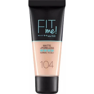 MAYBELLINE Fit Me Foundation Voor Natuurlijke Matte Dekking 30ml 104 Zacht Ivoor