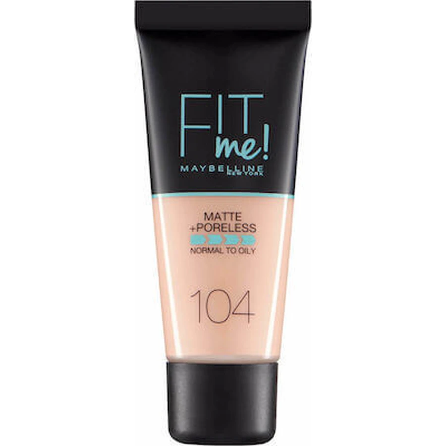 MAYBELLINE Fit Me Foundation Voor Natuurlijke Matte Dekking 30ml 104 Zacht Ivoor