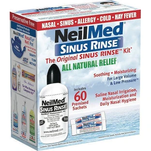 NEILMED Sinus Rinse Nasenspülsystem für Erwachsene 60 Beutel
