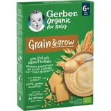 GERBER Bio Voor Baby Graan & Groei Granen met Tarwe Haver & Smaak Koekje Suikervrij Vanaf 6 Maanden 200gr