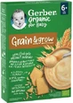 GERBER Bio Voor Baby Graan & Groei Granen met Tarwe Haver & Smaak Koekje Suikervrij Vanaf 6 Maanden 200gr