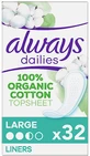 ALWAYS Dailies Cotton Protection Napkins Large 32 Pieces