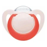 Chupete de silicona NUK Star con anillo de silicona para 18-36 meses [10.739.760] - Rosa-Rojo