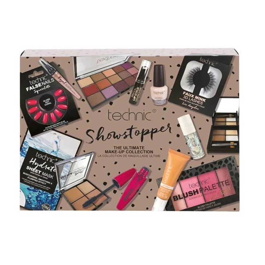 TECHNIC Showstopper 2 De Ultieme Complete Make-up Set voor Gezicht, Ogen & Wenkbrauwen 13 stuks