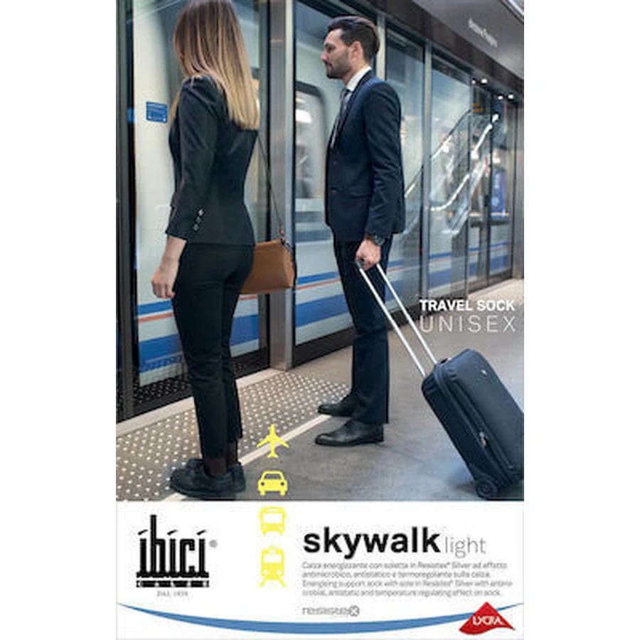 SEGRETA Skywalk Light Lower Knee 16-20 mmHg Black