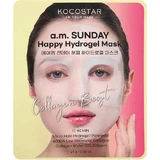 KOCOSTAR Sunday Happy Hydrogel Mask Micro-hole Hydrogel Mask With Marine Collagen 25g