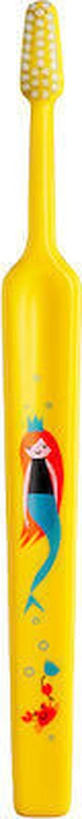 TEPE Cepillo de dientes extra suave para niños muy suave a partir de 6 años en varios colores - Amarillo
